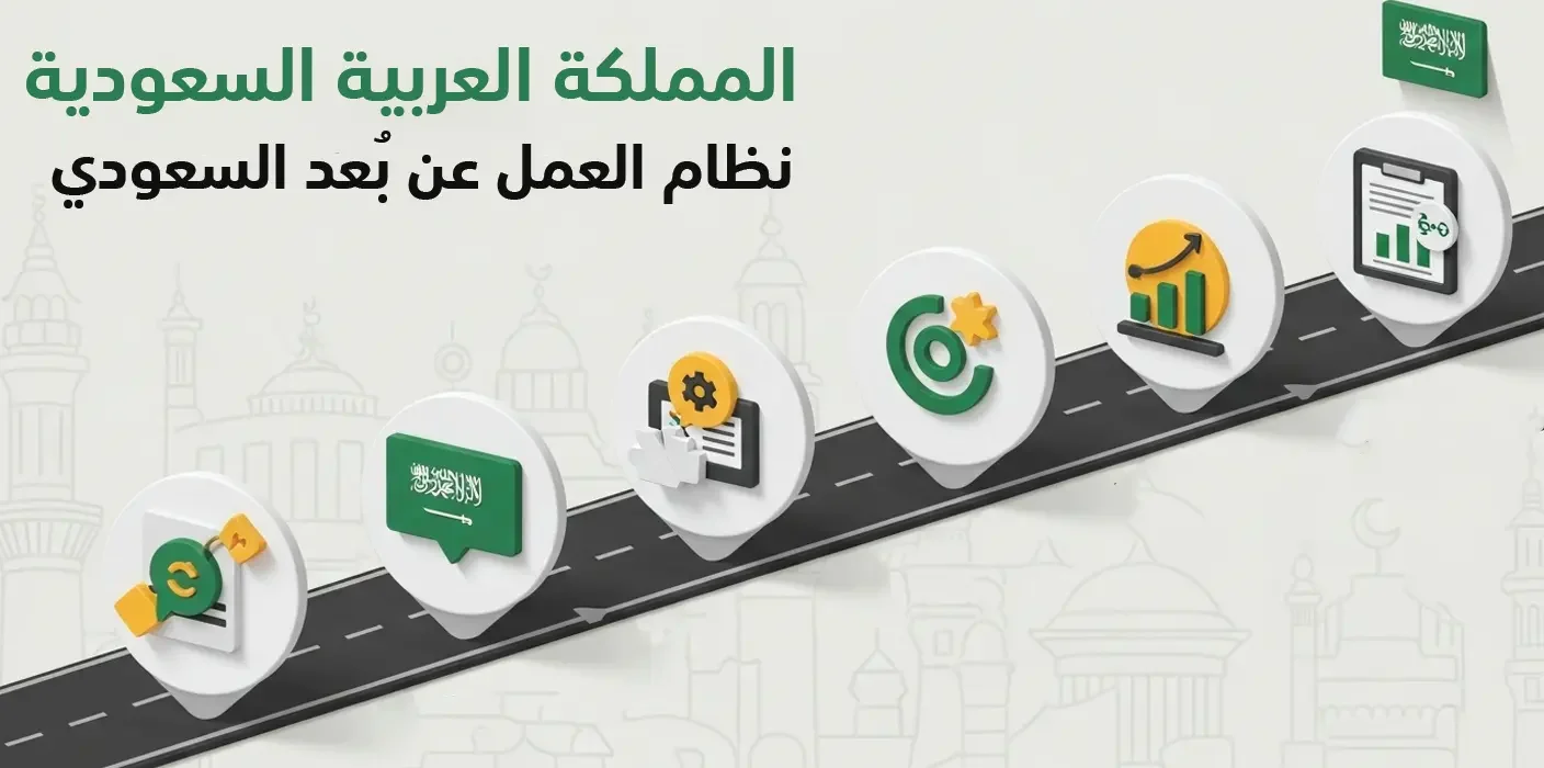 نظام العمل عن بُعد في المملكة العربية السعودية، الذي يهدف إلى تنظيم سوق العمل وتوفير فرص مرنة للمواطنين